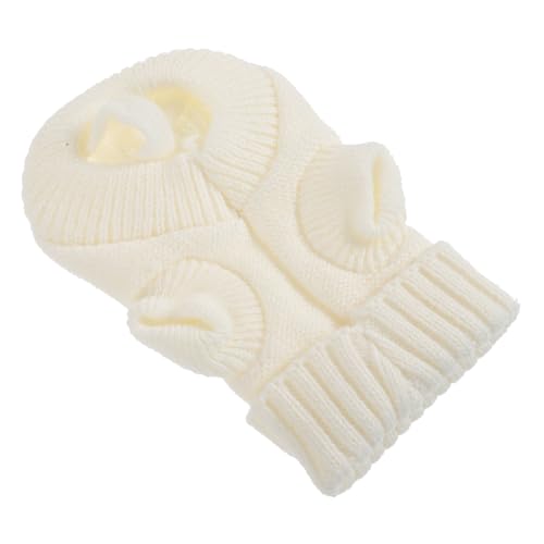FUTUREORYY Hundepullover für Kleine Bequeme Winterkleidung aus Polyester Modischer Strickpullover für Haustiere für Partys und Fotoshootings Creamfarbe von FUTUREORYY