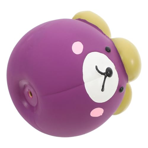 FUTUREORYY Hundespielzeug Mit Latex-Sound Quietschendes Kleines Hundespielzeug Kleines Quietschspielzeug Für Hunde Hundebälle Quietschen Spielzeugball Aus Latex Emulsion Violett von FUTUREORYY