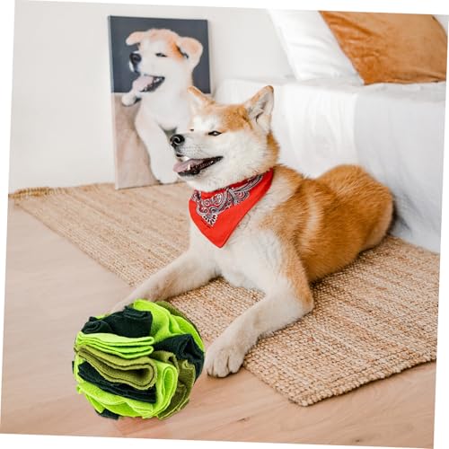FUTUREORYY Hundespielzeug Schnüffelball Waldgrün Interaktives Pet Sniffing Ball zur Futterversteck suche Langsames Fressen Fördernd Stressabbauend für Welpen und Kleine bis Mittelgroße Hunde FUTUREORYY Hundespielzeug Schnüffelball Waldgrün Interaktives Pet Sniffing Ball zur Futterversteck suche Langsames Fressen Fördernd Stressabbauend für Welpen und Kleine bis Mittelgroße Hunde von FUTUREORYY