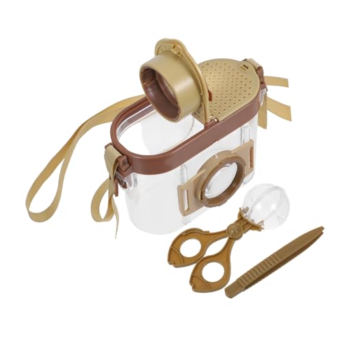 FUTUREORYY Insektenbehälter-Set Für Kinder, Pädagogisches Naturerkundungsset Mit Pinzette Und Lupe, Insektenbeobachtungsbehälter Für Jungen Und Mädchen Im Freien von FUTUREORYY