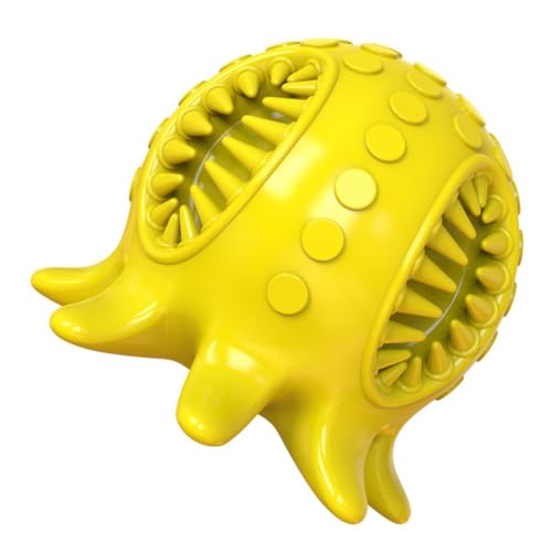 FUTUREORYY Interaktives Octopus Förmiger Ball zur Zahnpflege mit Quietschfunktion für Beschäftigung und Kauen für Kleine bis Mittelgroße von FUTUREORYY
