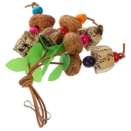 FUTUREORYY Interessantes Papageien Kauspielzeug aus Robustem Material Kreatives Foraging Hängespielzeug für Wellensittiche und Kleine Vögel Fördert Beschäftigung und Natürliche von FUTUREORYY