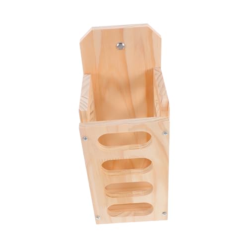 FUTUREORYY Kaninchen- -Gras-Rahmen Heu Eimer für Kaninchen Heuträger Kleiner Tier Holzheuhändler Heuspeicher für Chinchilla Kaninchen -Rack -Heuhalter Futterautomat für Heu hölzern Khaki von FUTUREORYY