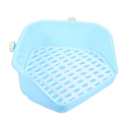 FUTUREORYY Kaninchen Toilette Ecktoilette mit Langlebigem Material Praktisches Kleintierstreu Tablett für Chinchilla Meerschweinchen und Nager Geruchsreduzierendes Kompakt und Leicht für von FUTUREORYY
