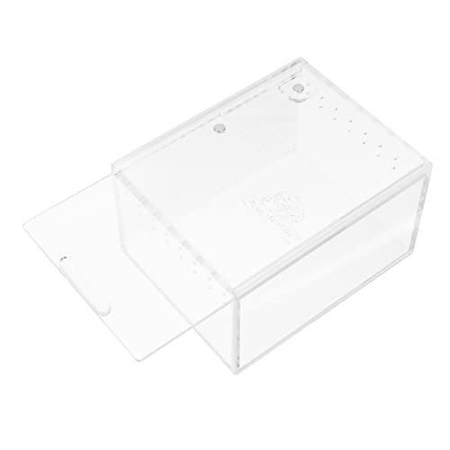 FUTUREORYY Kasten Futterbox Für Reptilien Mini Haustier Reptilienterrarium Behälter Zucht Hitze Züchten Fälschung Aqua Fall Tarantula -gehäuse Klein Gecko Heimtierbedarf Acryl Transparent FUTUREORYY Kasten Futterbox Für Reptilien Mini Haustier Reptilienterrarium Behälter Zucht Hitze Züchten Fälschung Aqua Fall Tarantula -gehäuse Klein Gecko Heimtierbedarf Acryl Transparent von FUTUREORYY