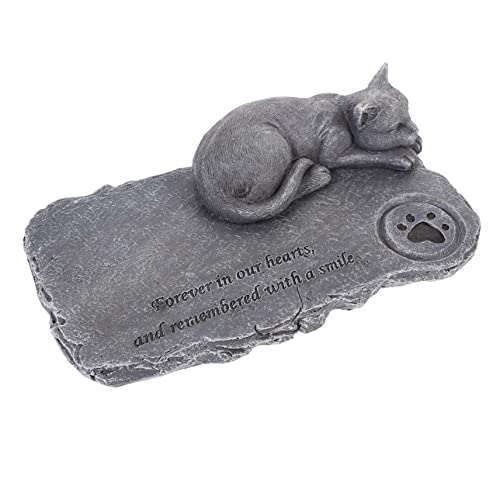FUTUREORYY Katzen Gedenkstein aus Resin Grabstein für Haustiere Gedenkgeschenk für Katzenliebhaber Gartendeko für Letzten Ruheort Personalisierbar mit Erinnerungsgravur FUTUREORYY Katzen Gedenkstein aus Resin Grabstein für Haustiere Gedenkgeschenk für Katzenliebhaber Gartendeko für Letzten Ruheort Personalisierbar mit Erinnerungsgravur von FUTUREORYY