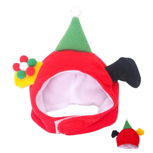 FUTUREORYY Katzen Weihnachtsmütze Lustige Haustier Kopfbedeckung für Katzen Dekorative Tiermütze für Festlichkeiten und Fotoshootings Niedliches Cartoon Design für Partys Hochzeiten und von FUTUREORYY