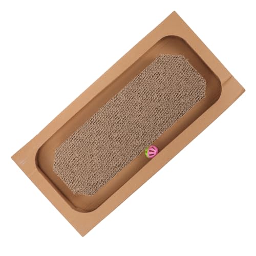 FUTUREORYY Katzenkratzbrett aus Langlebiger Wellpappe Kratzpad zur Krallenpflege Stabiler Katzenkratzschutz für Wohnung und Kitten Spielerisches Katzenkratzspielzeug mit Glockenball FUTUREORYY Katzenkratzbrett aus Langlebiger Wellpappe Kratzpad zur Krallenpflege Stabiler Katzenkratzschutz für Wohnung und Kitten Spielerisches Katzenkratzspielzeug mit Glockenball von FUTUREORYY