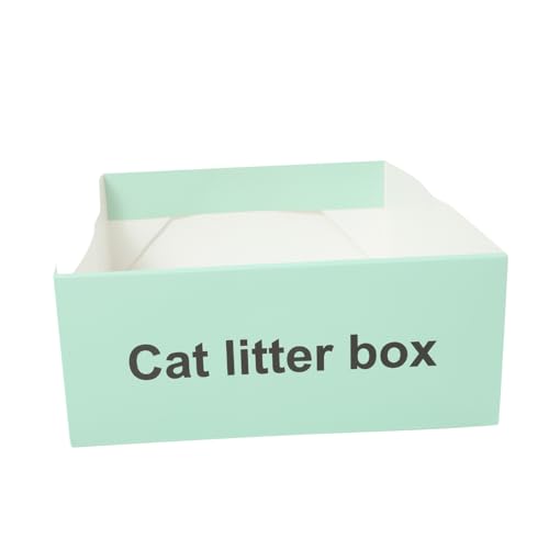 FUTUREORYY Katzentoiletten Trainingsset Katzentoilette Hellgrünes Papier von FUTUREORYY