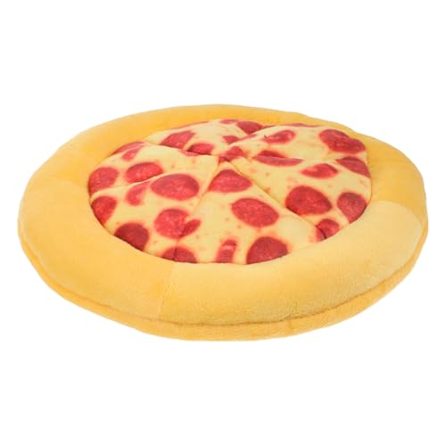 FUTUREORYY Kauspielzeug Für Interaktives Quietschendes Pizza Aus Robustem Fördert Zahngesundheit Für Aggressive Und Mittlere Sicheres Plüschmaterial von FUTUREORYY