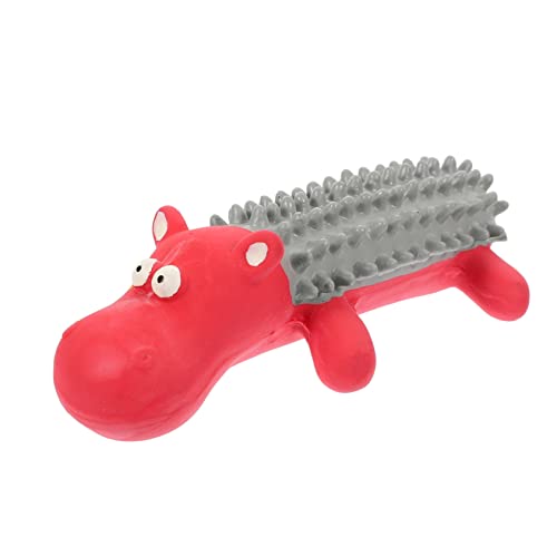 FUTUREORYY Kauspielzeug für Hunde aus Strapazierfähigem Latex Interaktives für Welpen Cartoonartige Gelbe Ente Fördert Zahnpflege und Langeweile von FUTUREORYY