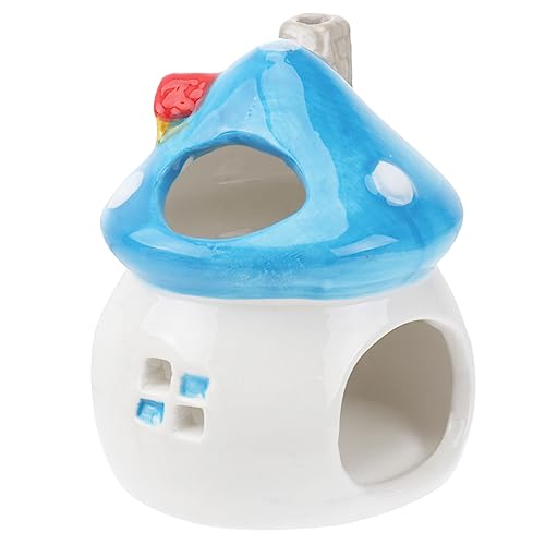 FUTUREORYY Keramisches Hamsterhaus Mit Pilzdesign Kleines Haustierversteck Für Zwerghamster Rennmäuse Und Chinchillas Geräumig Bequem Und Tragbar Für Entspannte Schlafplätze FUTUREORYY Keramisches Hamsterhaus Mit Pilzdesign Kleines Haustierversteck Für Zwerghamster Rennmäuse Und Chinchillas Geräumig Bequem Und Tragbar Für Entspannte Schlafplätze von FUTUREORYY