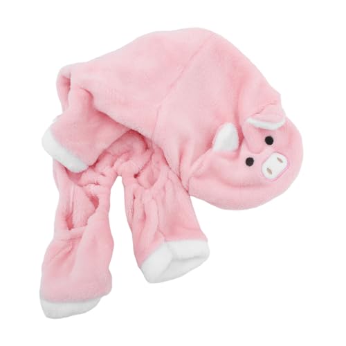 FUTUREORYY Kleiner Schweinchen-hundekostüm mit Weichem Korallenfleece Warmes Hoodie-hundepullover für Weihnachten und Halloween Kuscheliges Party-Outfit für Welpen und Katzen Bequem und von FUTUREORYY