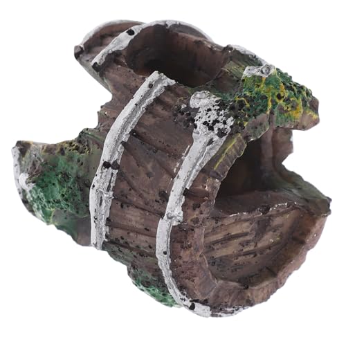 FUTUREORYY Kleines Aquarium Versteck Mini Barrel Fisch Tank Garnelen Höhle Sicherer Unterschlupf Reptilienfreundlich Leicht zu Reinigen für Leopard Gecko Terrarium FUTUREORYY Kleines Aquarium Versteck Mini Barrel Fisch Tank Garnelen Höhle Sicherer Unterschlupf Reptilienfreundlich Leicht zu Reinigen für Leopard Gecko Terrarium von FUTUREORYY