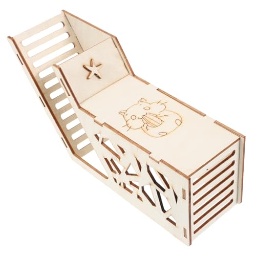 FUTUREORYY Kleines Hamster Holzversteck für Meerschweinchen Kletterversteck Schlafhaus Natürlicher Lebensraum für Hamster Ratten Kleintiere Haustier FUTUREORYY Kleines Hamster Holzversteck für Meerschweinchen Kletterversteck Schlafhaus Natürlicher Lebensraum für Hamster Ratten Kleintiere Haustier von FUTUREORYY