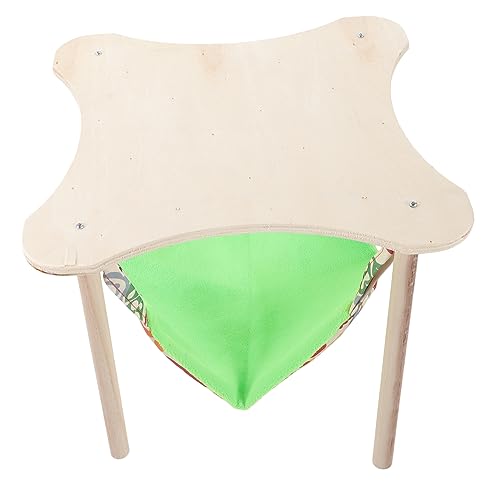 FUTUREORYY Kleintier Hängematte für Hamster Chinchilla Meerschweinchen Atmungsaktive und Bequeme Schlaf und Spielgelegenheit aus Sicherem Holzmaterial Dekorativer Schlafplatz für Kleine von FUTUREORYY