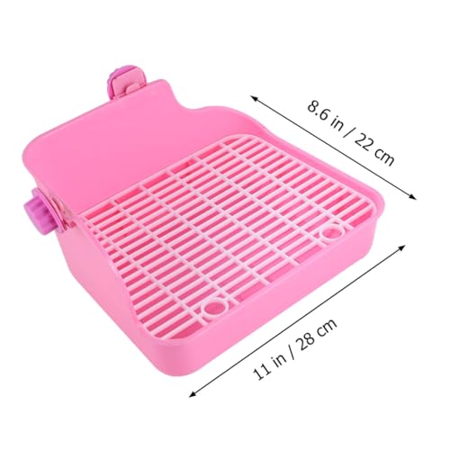 FUTUREORYY Kleintier Toilette Potty Trainer mit Wanddesign Geeignet für Kaninchen Frettchen Meerschweinchen Hamster Langlebig und Einfach zu Reinigen für Wohnung und Garten von FUTUREORYY