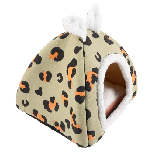 FUTUREORYY Kleintierbett für Hamster Ratten und Chinchillas Warmes und Atmungsaktives Haustiernest Multifunktionales Schlafhaus Leopardenmuster FUTUREORYY Kleintierbett für Hamster Ratten und Chinchillas Warmes und Atmungsaktives Haustiernest Multifunktionales Schlafhaus Leopardenmuster von FUTUREORYY