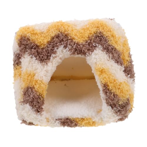 FUTUREORYY Kleintierhaus aus Warmem Korallenfleece Gemütliches Hamsterbett mit Waschbarem Nest Geeignet für Hamster Eichhörnchen und Kleine Haustiere Tragbare Winterhöhle für Kleinen von FUTUREORYY