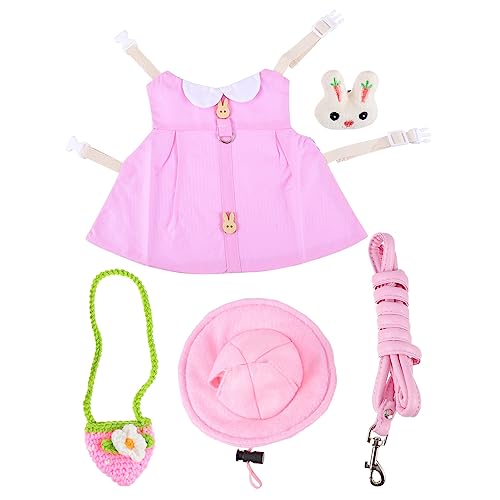 FUTUREORYY Kostümset für Kleine Haustiere Häschen Vest mit Leine Süßes Outfit für Meerschweinchen Welpen und Kätzchen für Partys Hochzeiten und Feiertage mit Zubehör Wie Hut und Brosche FUTUREORYY Kostümset für Kleine Haustiere Häschen Vest mit Leine Süßes Outfit für Meerschweinchen Welpen und Kätzchen für Partys Hochzeiten und Feiertage mit Zubehör Wie Hut und Brosche von FUTUREORYY