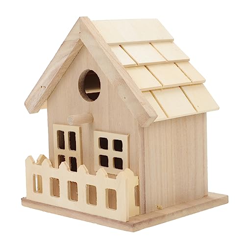 FUTUREORYY Kreatives Vogelhaus aus Holz Garten Vogel Dekorative Futterstelle für Wildvögel Langlebig für Außenbereiche Anlockung von Vögeln FUTUREORYY Kreatives Vogelhaus aus Holz Garten Vogel Dekorative Futterstelle für Wildvögel Langlebig für Außenbereiche Anlockung von Vögeln von FUTUREORYY