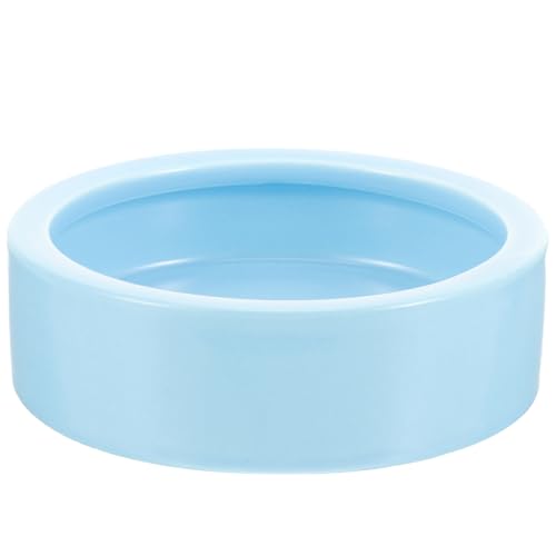 FUTUREORYY Kükenfresser Huhn Fütterung Hühnerfutter Wasserfutterhalter für Hühner Schüssel Chicken Feeder Geflügel Futterbehälter Vogelfütterer Wasseraufbewahrungsschale Keramik Sky-Blue von FUTUREORYY