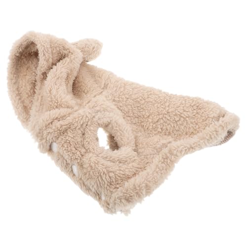 FUTUREORYY Kuscheliger Haustier-Hoodie mit Hasenohren Polyester-Material Warmes Hundekostüm für Kleine Hunde Katzen und Kaninchen Einfache Handhabung für Kalte Wintertage von FUTUREORYY