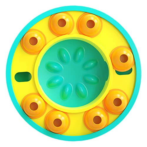 FUTUREORYY Langsames Hundefutter Rostfrei Puzzle Suchen Klein Spender Behandeln Züchten Anregend Interaktives Hundefutter- Hundenapf Slow Feeder Welpen-Feeder-Spiele Plastik von FUTUREORYY