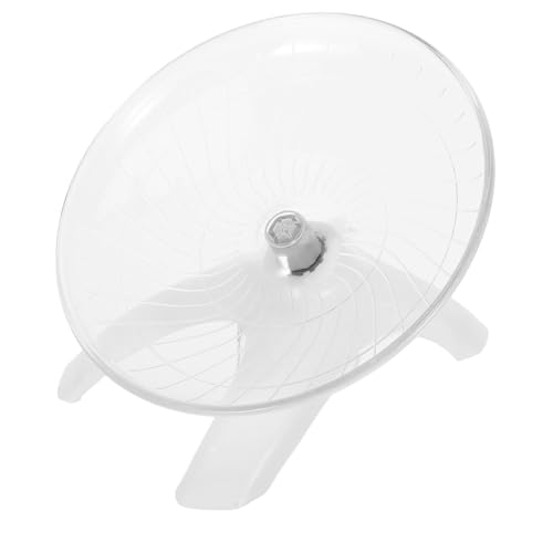 FUTUREORYY Laufradspielzeug Für Hamster Kleine Hamsterrad-untertasse Hamsterlaufspielzeug Laufrad Der Ratte Rennmaus Rad Hamster Laufrad Hamster Sportrad Ruhiges Hamsterrad Mausrad Abs Weiß von FUTUREORYY