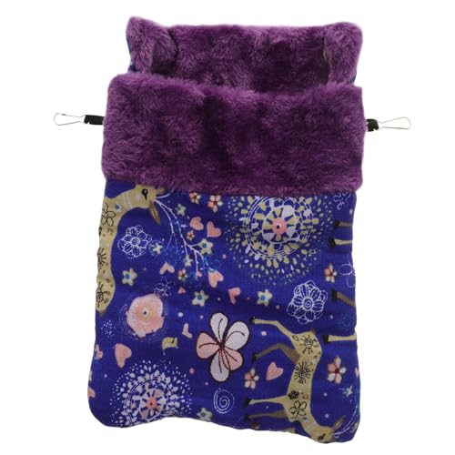 FUTUREORYY Hamster Schlafsack aus Baumwolle Warmes Haustierbett für Kleintiere Hängematte für Hamster Frettchen und Meerschweinchen mit Clips zur Sicheren Befestigung FUTUREORYY Hamster Schlafsack aus Baumwolle Warmes Haustierbett für Kleintiere Hängematte für Hamster Frettchen und Meerschweinchen mit Clips zur Sicheren Befestigung von FUTUREORYY