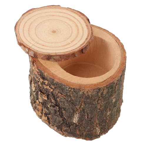 FUTUREORYY Massive Holzfutterschale Wasser Schüssel klein Haustier füttern Hamsternapf aus Holz Hamsterschale für den Haushalt Rattenfutter abwaschbarer Fressnapf Massivholz von FUTUREORYY