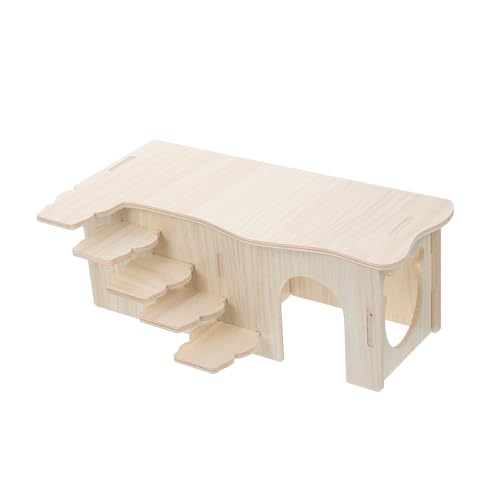 FUTUREORYY Mehrkammer Holzhaus für Hamster aus Nagerfreundlichem Holz Nagbar und Zahnfreundlich Gemütliches Versteck für Zwerghamster und Meerschweinchen für Innenbereiche Beschäftigung FUTUREORYY Mehrkammer Holzhaus für Hamster aus Nagerfreundlichem Holz Nagbar und Zahnfreundlich Gemütliches Versteck für Zwerghamster und Meerschweinchen für Innenbereiche Beschäftigung von FUTUREORYY