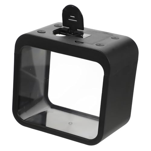 FUTUREORYY Mini Aquarium mit Abnehmbarem LED Licht Transparenter Fischbehälter für Kampffische Kleine Zuchtbox Multifunktionaler Desktop Fischtank Geeignet für Garnelen und Kleine von FUTUREORYY