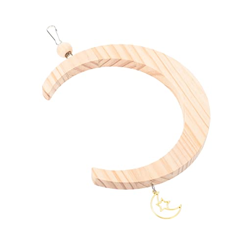 FUTUREORYY Moon Shaped Hanging Ring für Holz Vogelspielzeug Schaukel für Papageien Wellensittiche zu Montieren für Käfige Fördert und Bewegung Robust und Langlebig FUTUREORYY Moon Shaped Hanging Ring für Holz Vogelspielzeug Schaukel für Papageien Wellensittiche zu Montieren für Käfige Fördert und Bewegung Robust und Langlebig von FUTUREORYY