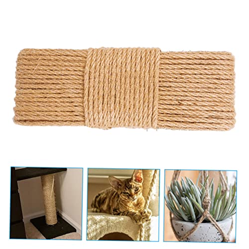 FUTUREORYY Natürliche Robuste Sisal Kratzseil für Katzenbaum Langlebiges Verschleißfestes Katzenspielzeug und Kratzzubehör für DIY Katzenmöbel und Kratzschutz von FUTUREORYY
