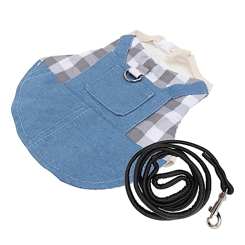 FUTUREORYY Niedliches Kaninchenkleid mit Verstellbarer Leine für Kleine Haustiere Atmungsaktiv und Bequem für Outdoor und Alltäglichen Gebrauch Geeignet für Kaninchen und Andere Kleintiere von FUTUREORYY