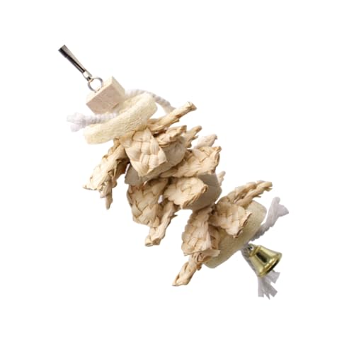 FUTUREORYY Papagei Kauspielzeug aus Natürlichem Loofah mit Glocke Hängende Schaukel für Käfig und Garten Buntes Zubehör für Wellensittiche und Kleine Vögel Fördert Beschäftigung und FUTUREORYY Papagei Kauspielzeug aus Natürlichem Loofah mit Glocke Hängende Schaukel für Käfig und Garten Buntes Zubehör für Wellensittiche und Kleine Vögel Fördert Beschäftigung und von FUTUREORYY