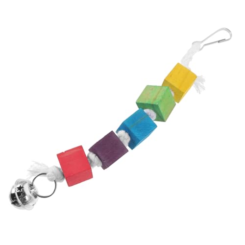 FUTUREORYY Papageien Spielzeug Aus Holz Mit Glocke Kauspielzeug Für Vögel Hängendes Spielzeug Für Wellensittiche Und Sittiche Sicheres Und Langlebiges Vogelspielzeug Farbenfrohe FUTUREORYY Papageien Spielzeug Aus Holz Mit Glocke Kauspielzeug Für Vögel Hängendes Spielzeug Für Wellensittiche Und Sittiche Sicheres Und Langlebiges Vogelspielzeug Farbenfrohe von FUTUREORYY