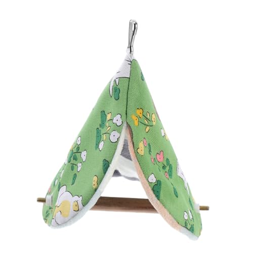 FUTUREORYY Papagei warmes Nest Papagei warmes Bett kleines Sittichnest Papageiennester Warmes Vogelbett für den Winter Papagei winterbett Papagei warmes Vogel Winterbedarf hölzern Green von FUTUREORYY