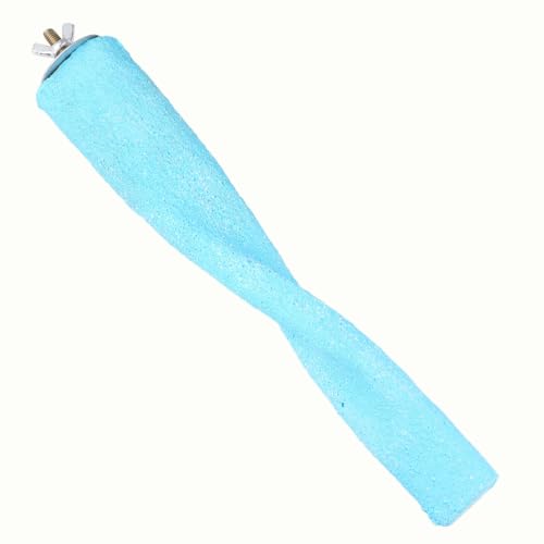 FUTUREORYY Papageien Sitzstange Blau Wellenmuster Vogel Käfig Zubehör zur Krallenpflege und Balanceförderung für Wellensittiche und Papageien FUTUREORYY Papageien Sitzstange Blau Wellenmuster Vogel Käfig Zubehör zur Krallenpflege und Balanceförderung für Wellensittiche und Papageien von FUTUREORYY