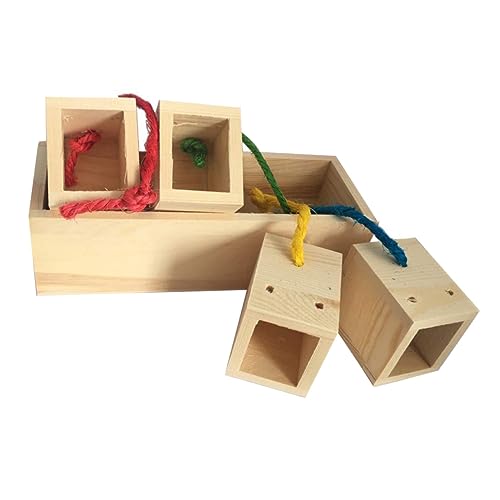 FUTUREORYY Papageifutter interaktives Interactive Toys kletterspielzeug Papageien Beißspielzeug holzspielsachen Bird Toys Papageienspielzeug Papageienbissspielzeug Bambus von FUTUREORYY