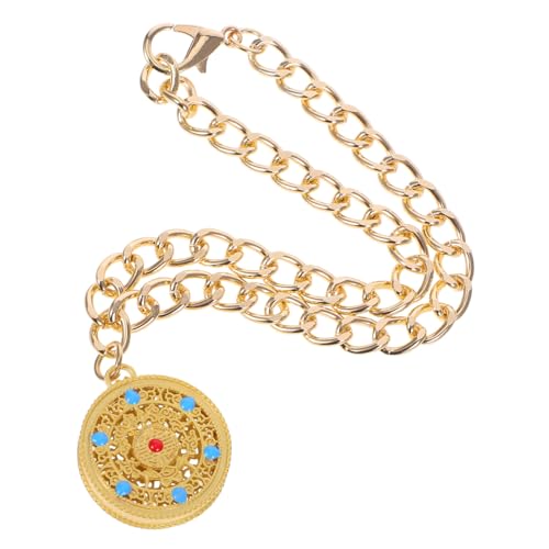 FUTUREORYY Pet Metall Lock -anhänger Pet Halskette Lock -Charme Langlebigkeitsverriegelungshalskette Chinesische Halskette Hundehalsbänder Aus Metall Festliche Haustierhalskette Golden von FUTUREORYY