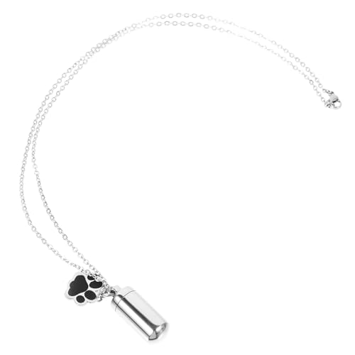 FUTUREORYY Pet Paw Urn Pendant Halskette Gedenk Schmuck für Haustiere Pfotenform Langlebig für Aufbewahrung von Erinnerungen an Verstorbene Persönliche Gedenkstücke FUTUREORYY Pet Paw Urn Pendant Halskette Gedenk Schmuck für Haustiere Pfotenform Langlebig für Aufbewahrung von Erinnerungen an Verstorbene Persönliche Gedenkstücke von FUTUREORYY
