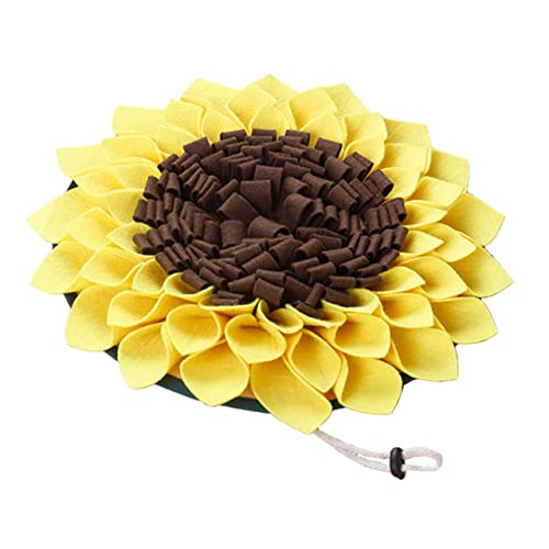 FUTUREORYY Pet Schnüffelmatte für Hunde Kreatives Sonnenblumen Design Langsames Füttern rutschfest für Training und Stressabbau Futtermatte für Haustiere FUTUREORYY Pet Schnüffelmatte für Hunde Kreatives Sonnenblumen Design Langsames Füttern rutschfest für Training und Stressabbau Futtermatte für Haustiere von FUTUREORYY