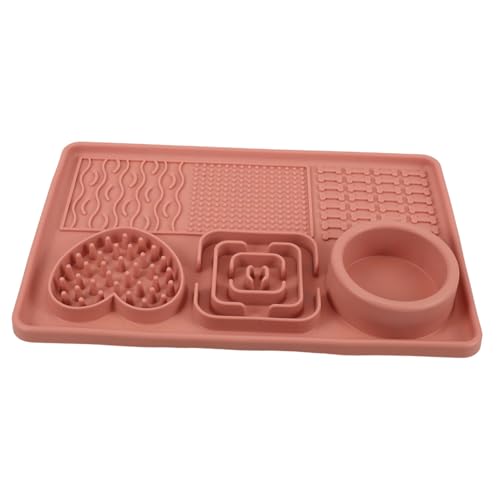 FUTUREORYY Petschleckmatte mit Saugnapf rutschfeste Slow Feeder Futtermatte für Hunde und Katzen Sanft Leicht zu Reinigen Trainingsmatte für Langsames Fressen Geschenkidee für FUTUREORYY Petschleckmatte mit Saugnapf rutschfeste Slow Feeder Futtermatte für Hunde und Katzen Sanft Leicht zu Reinigen Trainingsmatte für Langsames Fressen Geschenkidee für von FUTUREORYY