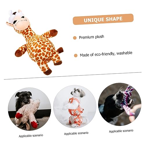 FUTUREORYY Plüsch Hundespielzeug Leopard Giraffe Quietschendes Kauspielzeug aus Hochwertigem Waschbarem Material Schützt Zähne und Zahnfleisch Geeignet für Kleine und Mittelgroße Hunde FUTUREORYY Plüsch Hundespielzeug Leopard Giraffe Quietschendes Kauspielzeug aus Hochwertigem Waschbarem Material Schützt Zähne und Zahnfleisch Geeignet für Kleine und Mittelgroße Hunde von FUTUREORYY