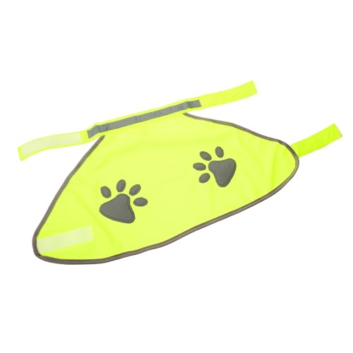 FUTUREORYY Reflektierende Haustierweste mit Hundepfotenmuster Atmungsaktive Sicherheitsweste für Hunde Bequeme Reflektierende Hundebekleidung für zusätzliche Sichtbarkeit bei Spaziergängen von FUTUREORYY