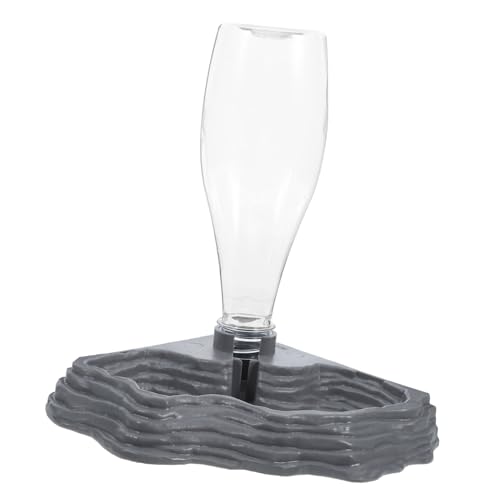 FUTUREORYY Reptilien Trinkbrunnen aus Kunststoff Automatischer Wasserspender für Schildkröten und Echsen Rutschfestes Design Umweltfreundlich und Praktisch Graue Futterschale für Terrarien FUTUREORYY Reptilien Trinkbrunnen aus Kunststoff Automatischer Wasserspender für Schildkröten und Echsen Rutschfestes Design Umweltfreundlich und Praktisch Graue Futterschale für Terrarien von FUTUREORYY