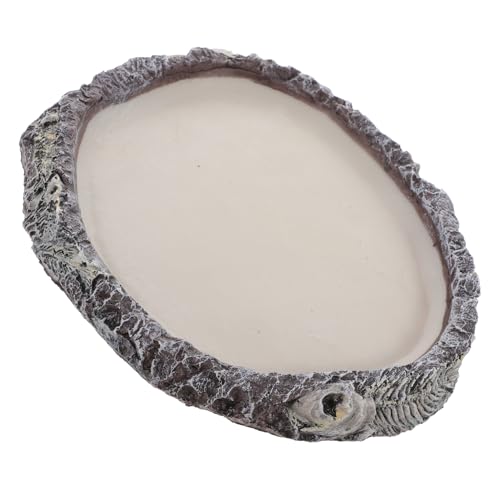 FUTUREORYY Reptilien Wasserschale aus Hochwertigem Material Rutschfestes Design gegen Entkommen von Futterwürmern als Schildkröten Futter Wassernapf für Terrarien und Amphibienhaltung von FUTUREORYY