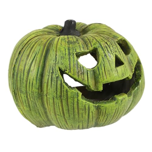 FUTUREORYY Reptilienhöhle Kürbisform Aquarium Dekoration Versteck Höhle für Echsen Schildkröten Terrarium Halloween Deko Sicherer Rückzugsort Einfach zu Reinigen Langlebig von FUTUREORYY